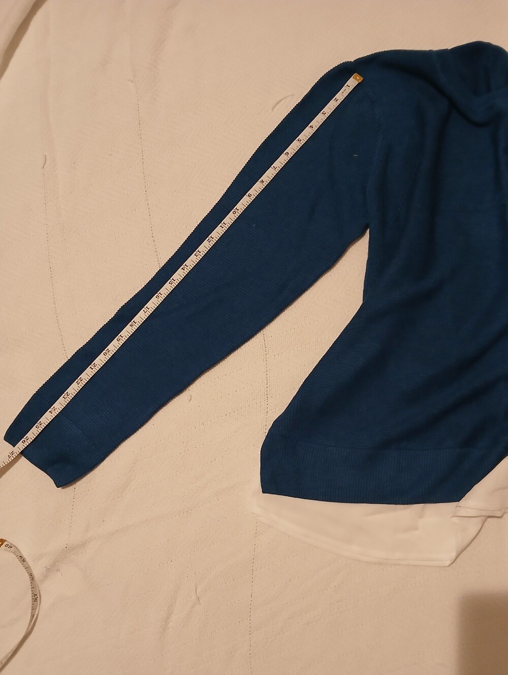 Hilary Radley Women's Scoop Neck Sweater in Dusty Blue - Picture 4 of 4